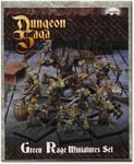 Dungeon Saga: green Rage Miniatures Set