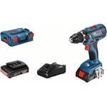 Perceuse-visseuse Bosch Professional GSR 18V-28 + 2 batteries 2,0Ah + chargeur GAL1820 + L-Case - 06019H4109