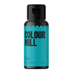 Colour Mill Aqua Blend Food Colouring Liquid Teal - Edible Food Paint for Royal Icing, Macarons, Meringue, Fondant, Jellies, Beverages and More - 20 ml