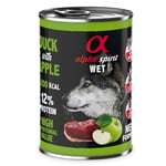 ALPHA SPIRIT nourriture humide pour chien pomme de canard 400g