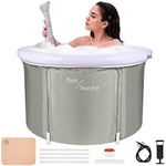 Easy Foldable Bathtub Body SPA and Ice Bath Sturdy Bubble Bathtub 70*65cm