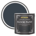 Rust-Oleum Black Scratch-Resistant Floor Paint in Matt Finish - Black Sand 2.5L