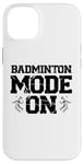 Coque pour iPhone 14 Plus Serve Smash And Conquer - Raquette de volant de badminton