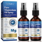 2PC Magnesium Oil Spray,Pure Magnesium Spray for Feet, Natural-Magical Magnesium Body Spray