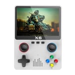 X6 Dual Joystick kannettava kädessä pidettävä pelikonsoli 3,5 tuuman IPS Retro -pelikonsolit Sisäänrakennetut 10000 Pelit 11 Simulaattoria Videopelit