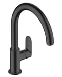 Mitigeur de cuisine en laiton Hansgrohe Vernis noir mat