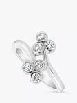 Milton & Humble Jewellery Pre-Loved 14ct White Gold Double Shamrock Diamond Ring