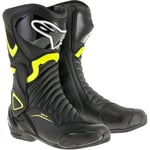 Gata, ridning alpinestars - Mc stövlar smx 6 v2 svart fluorescerande gul fluo 39 mikrofiber