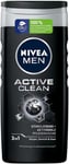 6 x Nivea Men Active Clean Shampoo Gel for Men