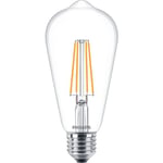 10 st CorePro LED Standard 7W 827 E27 ST64 klar 806 lumen