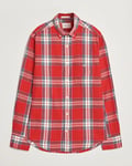 GANT Regular Flannel Check Shirt Ruby Red