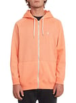 Volcom Timesoft Veste à Capuche zippée pour Homme Salmon, XS