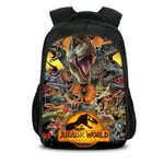 Dinosaur Jurassic World Anime Skolryggsäck Casual Daypack Ryggsäck Cool bokväska