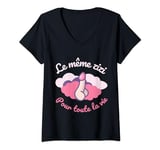 Femme idée cadeau humour bride to be evjf bride tee shirt femme T-Shirt avec Col en V