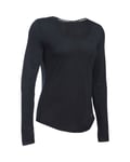 Under Armour Threadborne Streaker Long Sleeve Shirt, Black - L