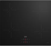 BEKO HII64401QT 59 cm Electric Induction Hob - Black, Black