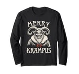 Merry Krampus Christmas Ugly Monster Men Women Kids Funny Long Sleeve T-Shirt