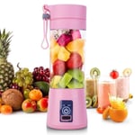 Portabel Usb Blender 6 Blads 380ml - Flera Färger Pink