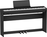 Komplett deluxe-pakke: Roland FP-30X sort digitalpiano med tilbehør.