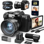 NBD 5K Digital Cameras for Photography - 48MP/60FPS Video Camera for Vlogging, &