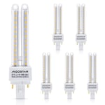 Aigostar Pack de 5 Ampoules LED PLC G24d-3 11W, Blanc Chaud 3000K, 1070lumens, Non réglable, Ampoule LED 2U