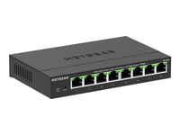 Netgear 300 Series Plus Ms308 - Switch - Multi-Gigabit - Styrt - 8 X 100/1000/2.5G - Stasjonær, Veggmonterbar