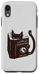 Coque pour iPhone XR World Domination pour chatons : Earth Ruler, lecture amusante sur un chat