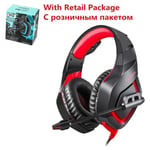 ONIKUMA K1 Camouflage Gaming Headset Dee Bass Game Casque PS4 ¿couteurs avec Micro pour PC Moblie Phone Nouvelle Xbox Tablet-K1 rouge avec bo¿te_XINENGJI