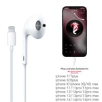 Casque audio contrôlé par câble pour Apple avec micro sans délai ni bruit sonore idéal pour téléphone portable couleur disponible