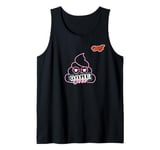 game over arcade neon poo line art Tank Top