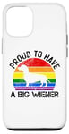 Coque pour iPhone 12/12 Pro Rainbow LGBT Love Weiners Dogs Love Love Funny Gay Man Pride Fun