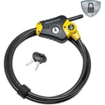 Antivol - MASTER LOCK - Python 8433EURD - Longueur ajustable de 30 cm à 1,8 m - Acier torsadé - Noir