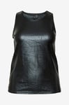 Vero Moda Curve - Linne vmcEmmalie Tank Top Box Jrs Cur - Svart