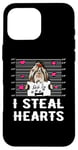 Coque pour iPhone 16 Pro Max Shih Tzu I Steal Hearts Valentine Dog Funny Valentines Day