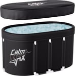 CalmMax Oval Ice Bath Tub with Lid for Athletes 492L Portable Cold Plunge Tub 5