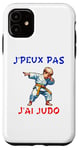 Coque pour iPhone 11 J´peux pas J'ai Judo Judoka Enfant Garçon jeune fils petit