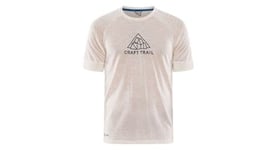 T shirt manches courtes craft adv trail wool blanc