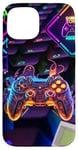 Coque pour iPhone 15 Esthétique Gamer Summer Gaming Jeux Vidéo Garçons Adolescents Enfants