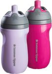 Insulated Sportee Bottle, 12+ months, 260ml, Trainer Sippy Cup for Toddlers, 2x