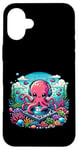 iPhone 16 Plus Funny Octopus Dj Headphones Graphic for Men Women Kids Case