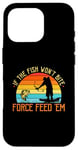 Coque pour iPhone 16 Pro Bowfishing Force Feed Them, pêcheur, arc et flèche