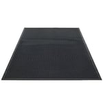 Guardian Easy Step Scraper 2X3 (23in x 35in) Indoor/Outdoor, Heavy-Duty, Solid Rubber Floor Mat,Black