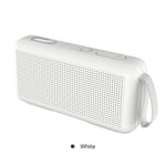 Haut-parleur sans fil Haut-parleur extérieur Portable Colonne Stéréo Musique Surround Bluetooth Lecteur Support FM TF Carte Bass Box vitog,White