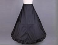 Jupon Long Cerceau Noir,Crinoline,Robe De Rh,Jupe,Sous-Jupe,Accessoires De Mariage,Mariage