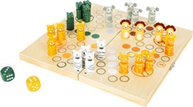 small foot Ludo "Safari", pour six joueurs, avec animaux de la savane, plateau de jeu pliable, à partir de 4 ans, 11765