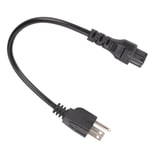 5‑15P Male To IEC320 C5 Female Power Cord 18 AWG 0. AC Power Short Cord For Co