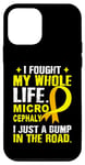 Coque pour iPhone 12 mini Ruban jaune de sensibilisation à la microcéphalie pour soutenir la famille et les amis