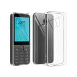 Gel Case for Nokia 235 4G 2024 Soft Silicone Transparent Clear Clear