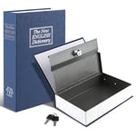 Tahoe trails Book Safe with Key Lock, Portable Metal Safe Box, Dictionary Diversion Book Safe,Secret Book Hidden Safe,9.5" x 6.1" x 2 .2"