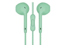 Słuchawki Freestyle Freestyle Earphones Mini Jack + Mic Macaroon Style Green [45758] Te